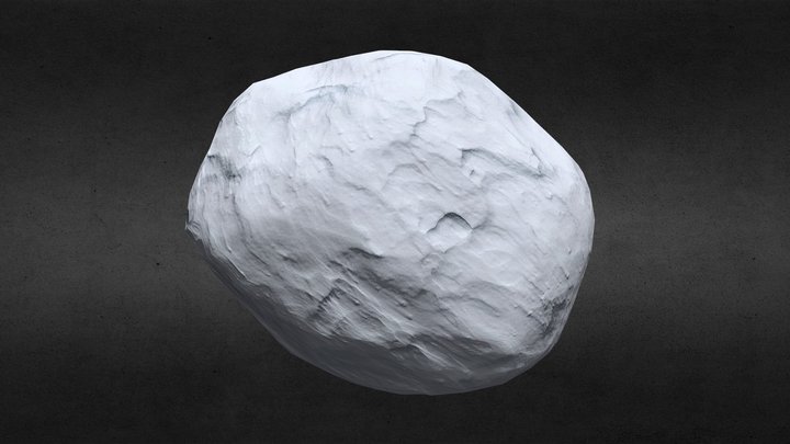 Ice Asteroid 3D Model