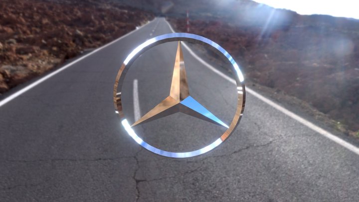 Mercedes 3d Logo 3D Model