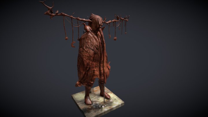 Digital Clay Odin 3D Model