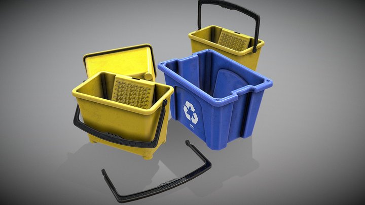 Bucket of Paint 3D Model