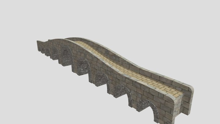 Low Poly Bridge 3D Model
