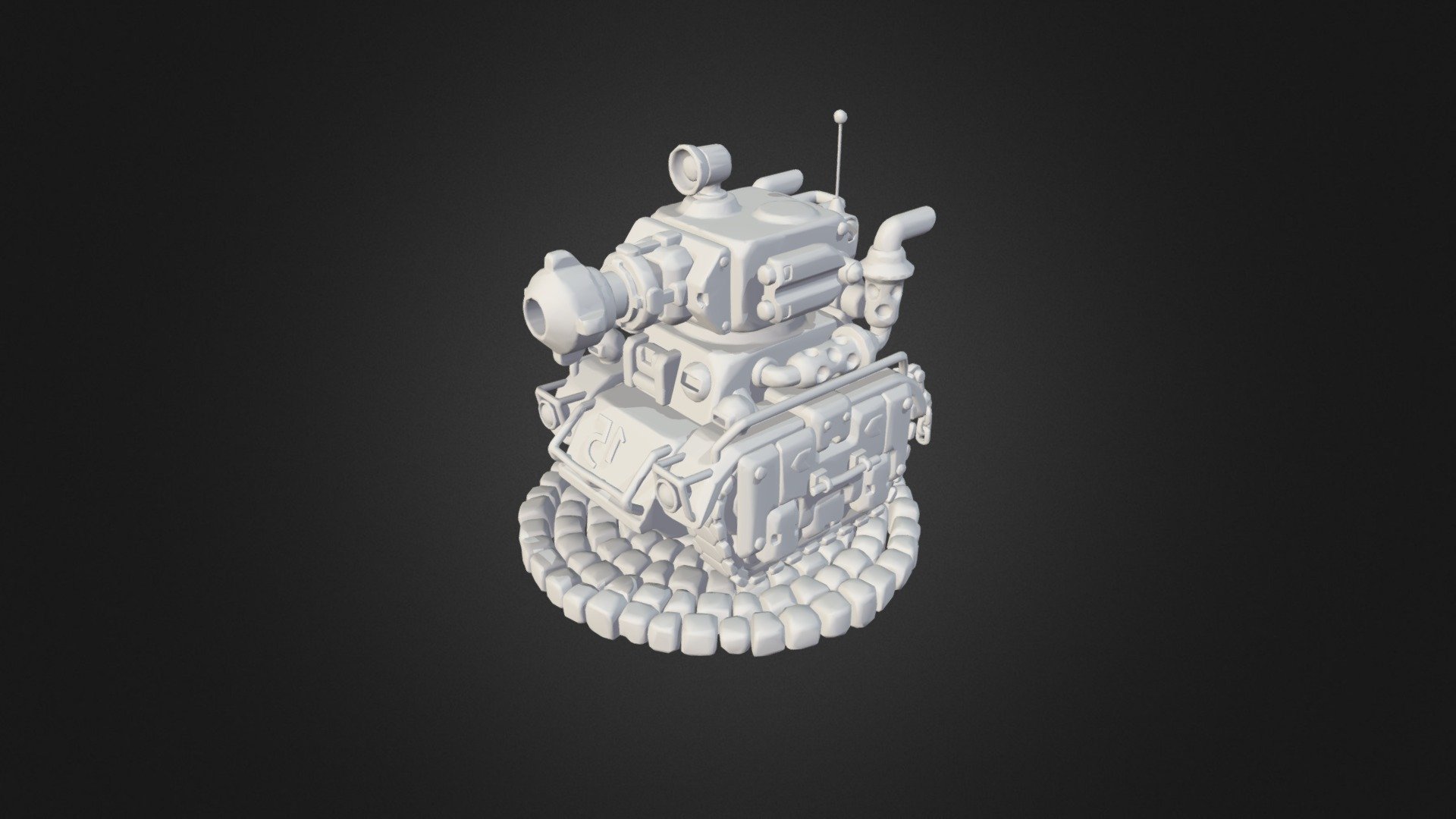 cute Tank 3d model
