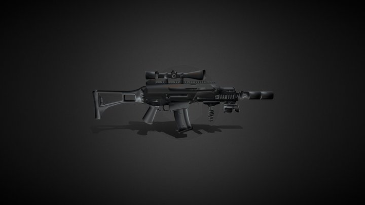 G36C- Stealth | Game Ready Asset 3D Model