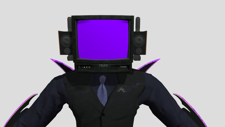Energized Tv Man 3D Model