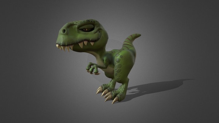 Smug T-rex 3D Model