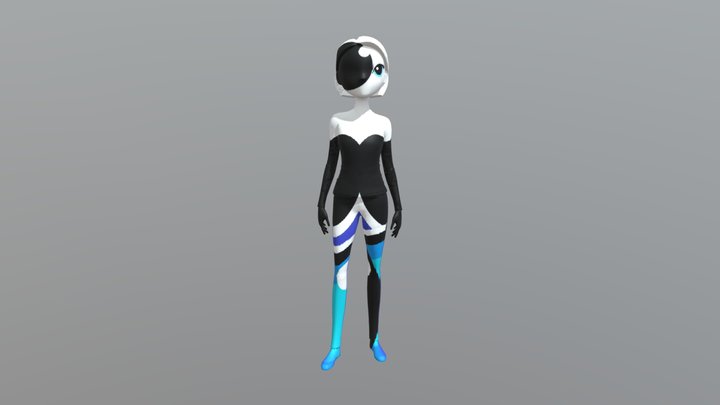 Blue Land Queen 3D Model