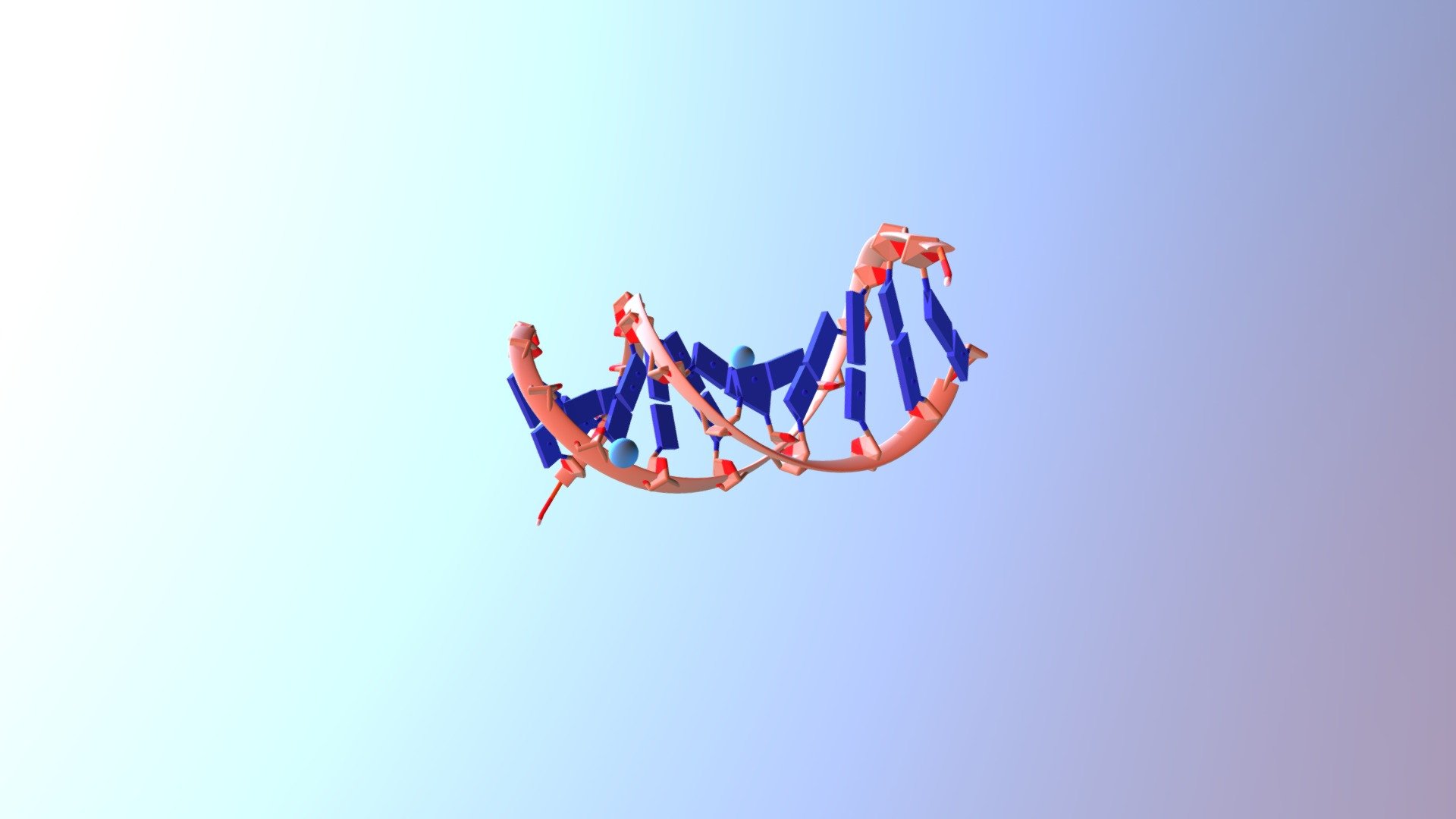 Ideal DNA B sequence structure