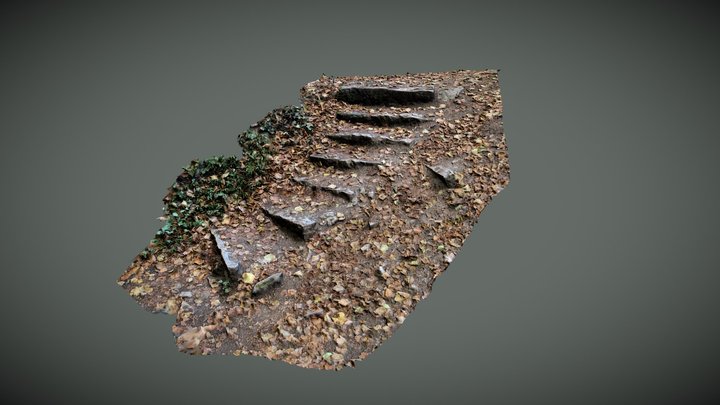 Stone staircase 3D Model