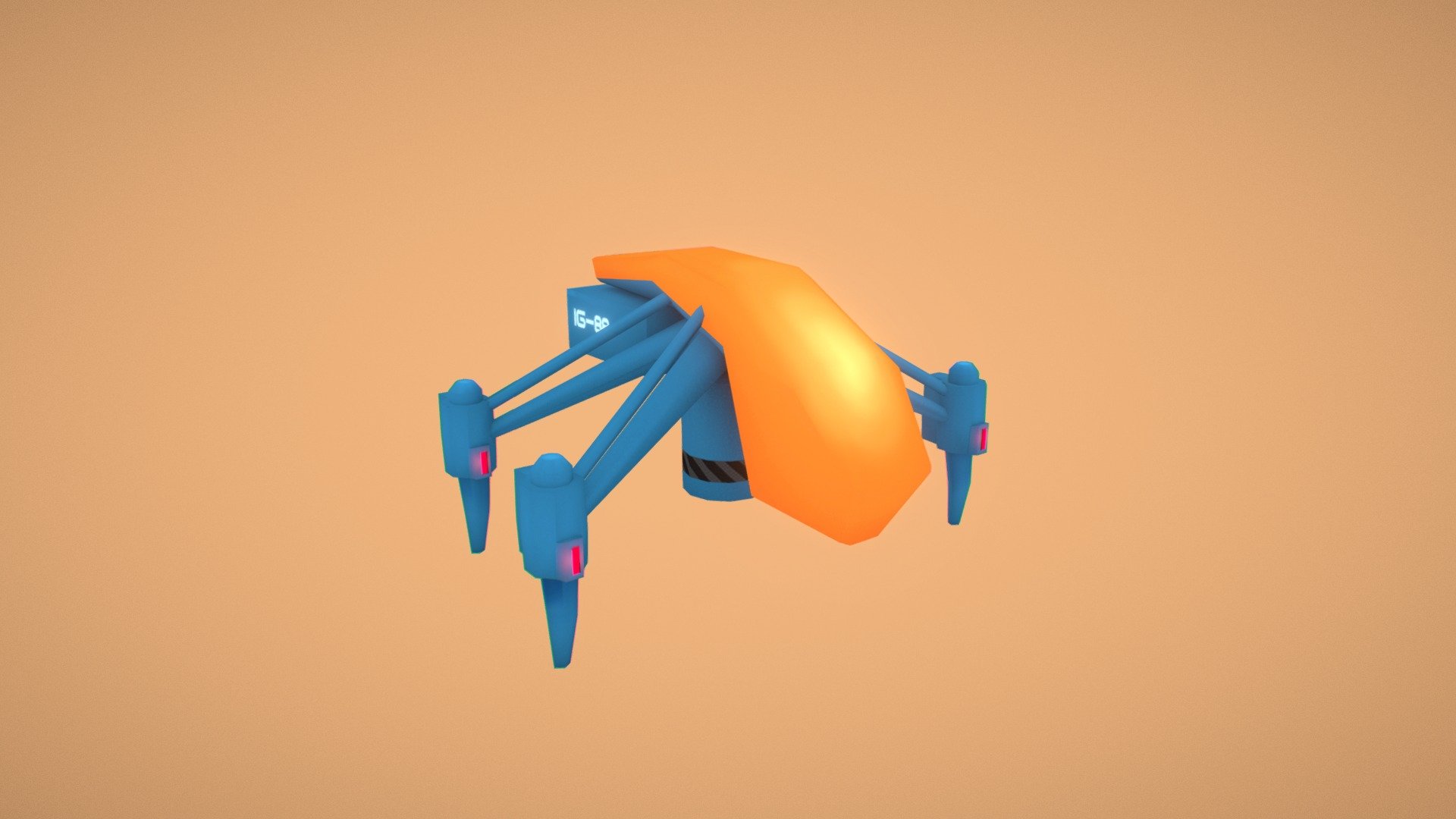 SciFi Drone - Low Poly 03