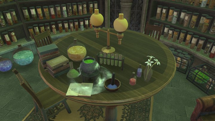 Potions Classroom 3D Model