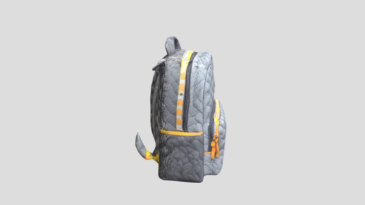 School_bag_refine_grey 3D Model