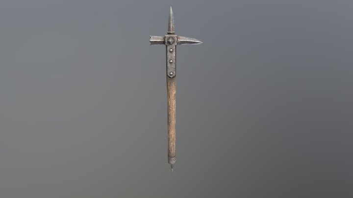 Medieval War Hammer 3D Model