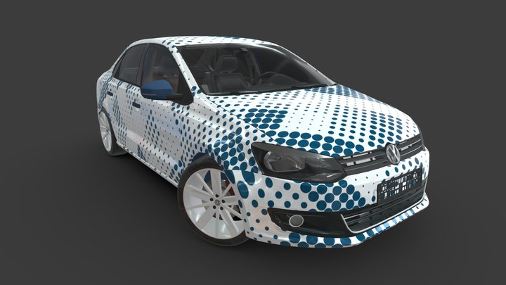 Volkswagen Polo Sedan 3D Model