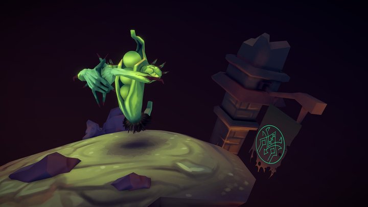 Hailey Seitan: Enemies: Pea 3D Model