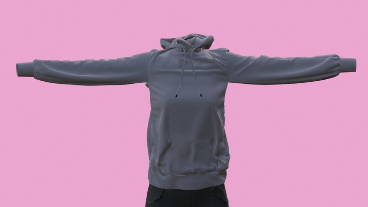 Hoodie+ jeans 3D Model