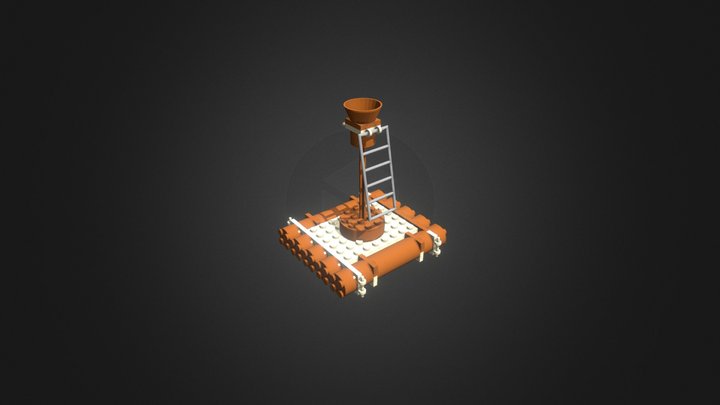 #Lego - Pirate - Raft 3D Model