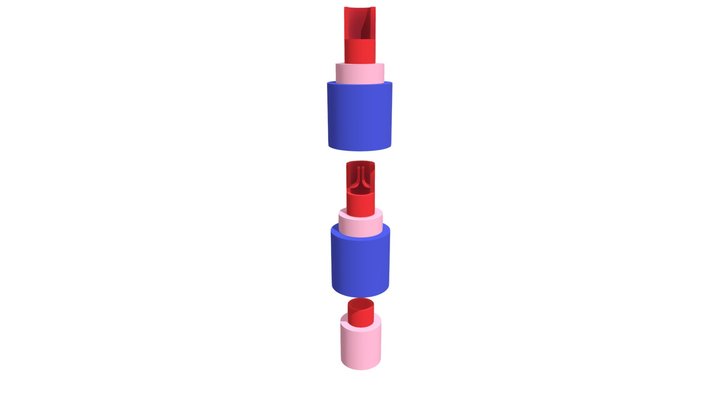 Slagader, Ader, Haarvat 3D Model