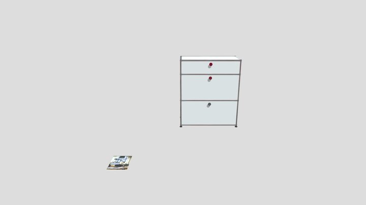 USM Sideboard 1-fach breit 3D Model