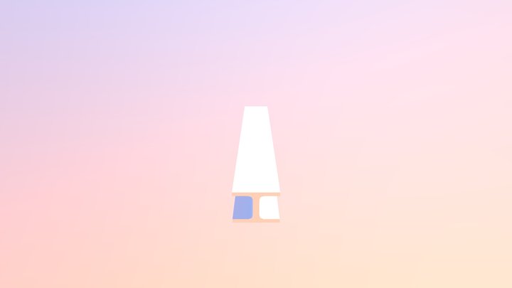 Metal Beam Low Poly 3D Model