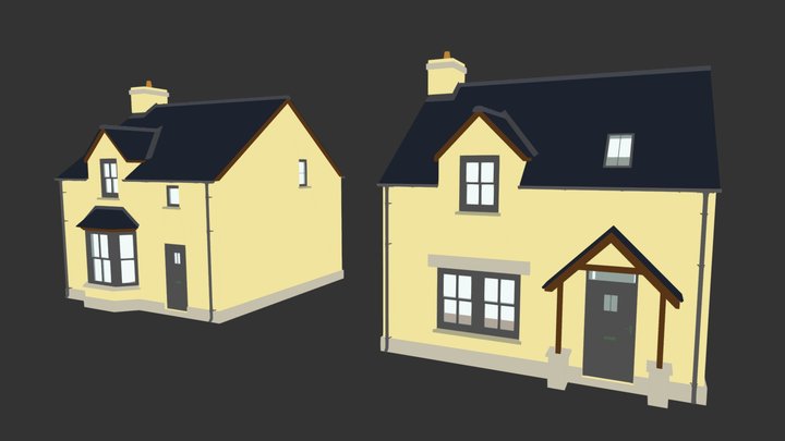 Church Fields House Type D 3D Model