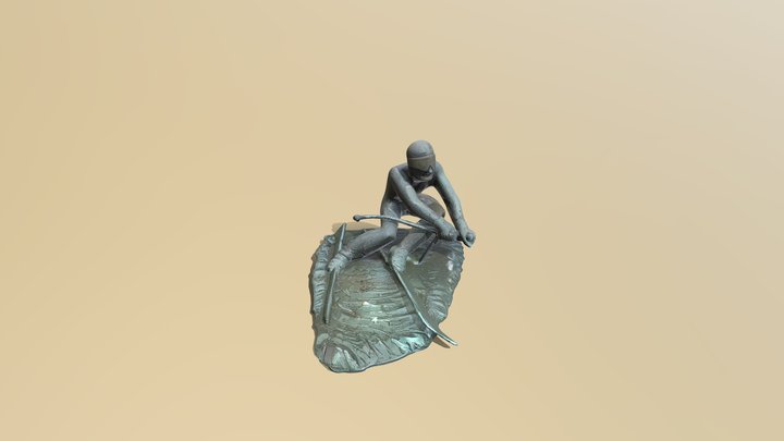 Hermann Maier statue 3D Model