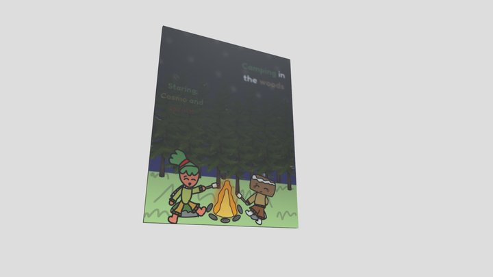 Camping in the woods (fanmade poster) 3D Model