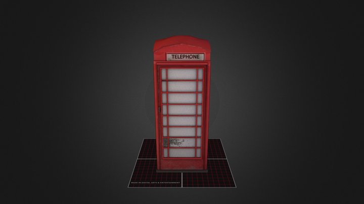 Phone_Cabine_London 3D Model