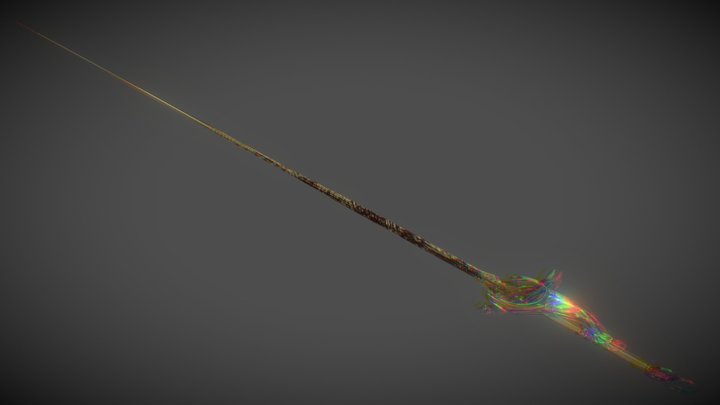 Golden-Blood Rapier 3D Model