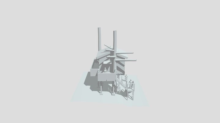 Forest Loner - House Model 3D Model