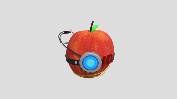 Whapple (Wheatley Apple) 3D Model