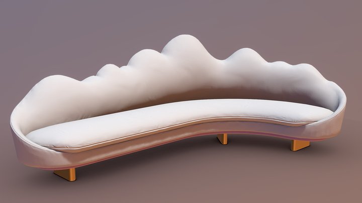 Cloud L Couch 3D Model