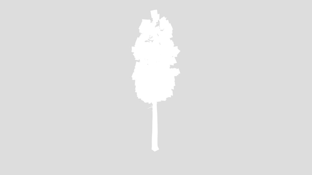Large Evergreen Tree Mid Poly