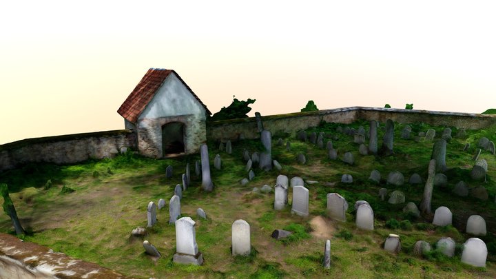 Velký Pěčín židovský Hřbitov 3D Model