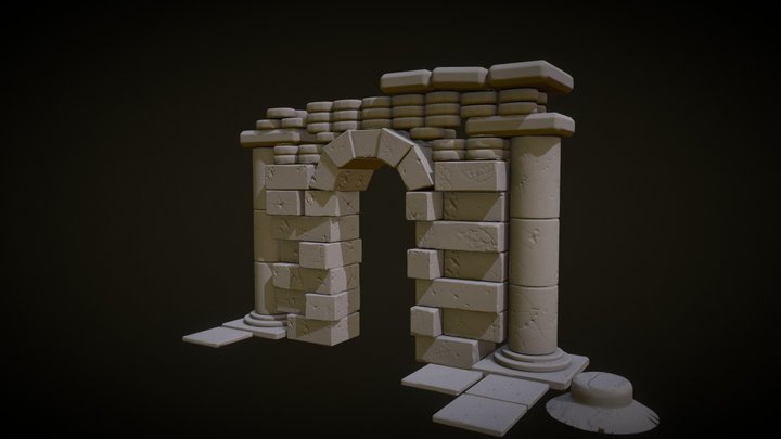 Rough Archway 3D Model