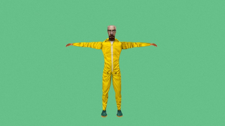PS1 style Walter White 3D Model
