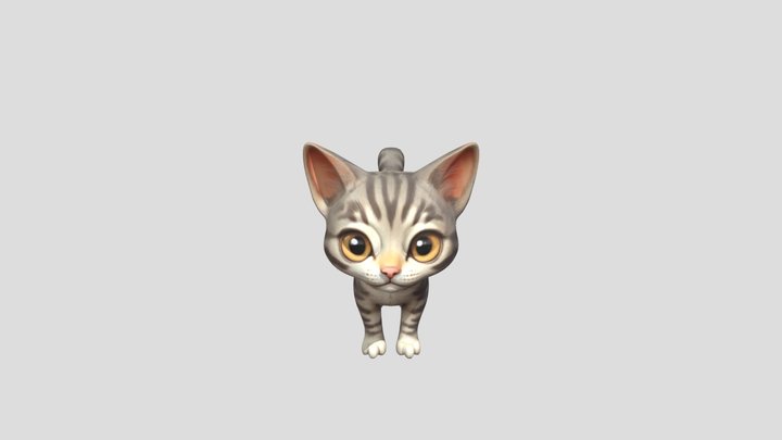 a little cat 3D Model