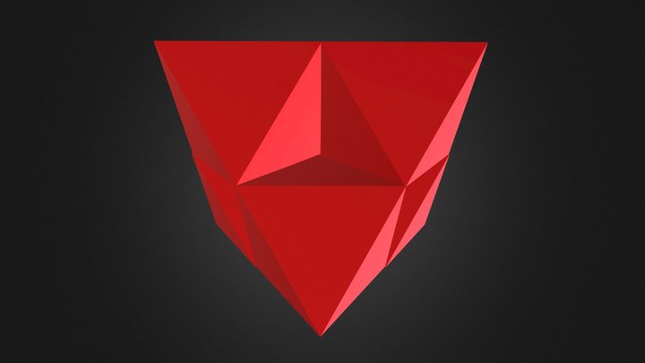 12 tetraedros 3D Model
