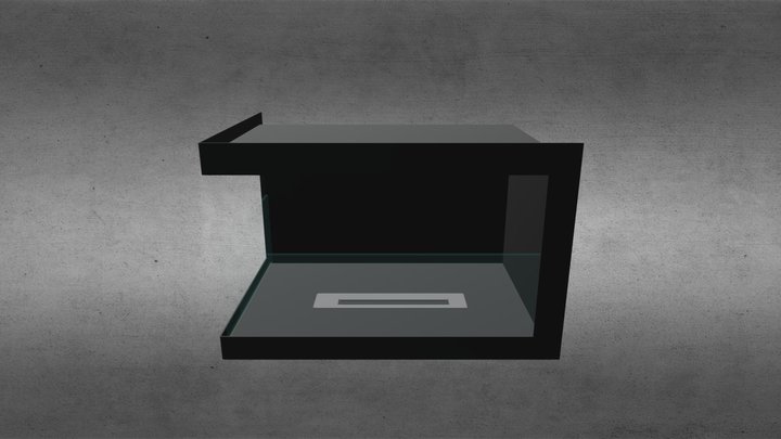 Bio-Fireplace without chimney AF-67  V2 Atyp 3D Model