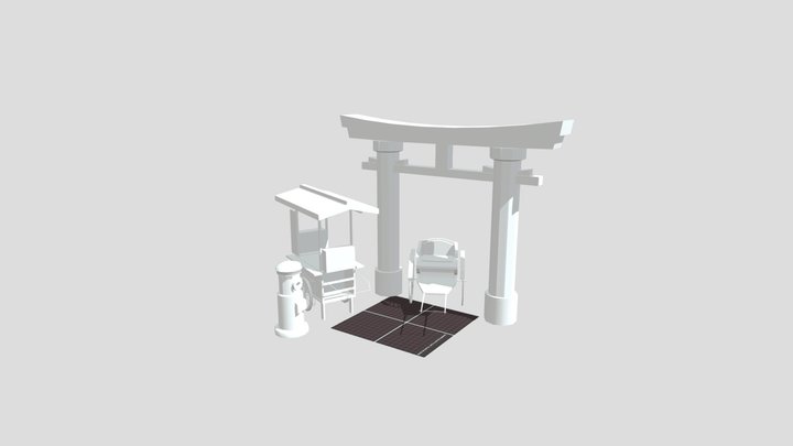 1DAE0 Izabela Dzhundrina - Kyoto Props Q-Week 3D Model