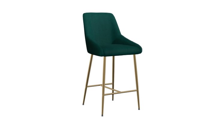 Madelaine Counter Chair Green - 109380 3D Model
