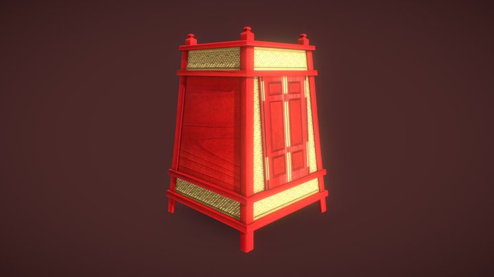 Red Closet 3D Model