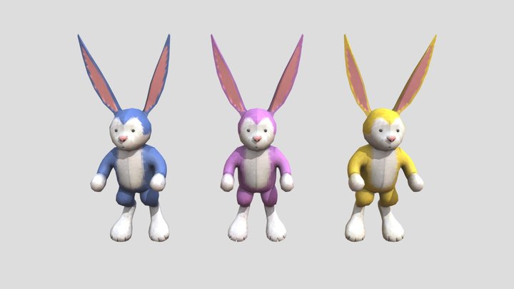 Gorilla Tag Stuffed Bunny Cosmetics – Modello 3D gratuito STL