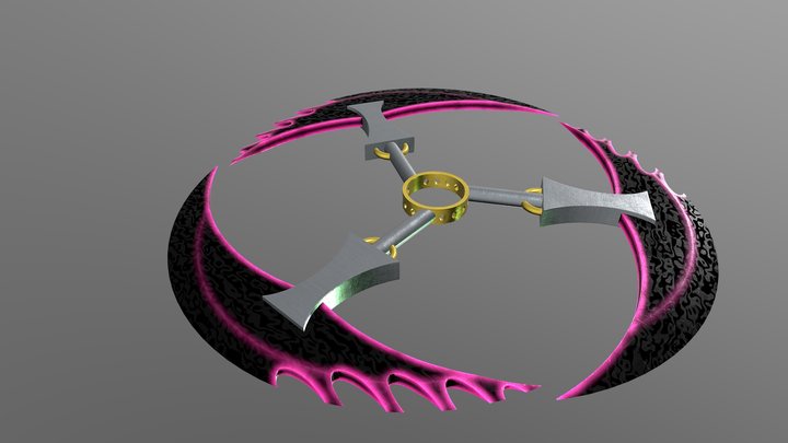 Tri-Crescent Decimator 3D Model
