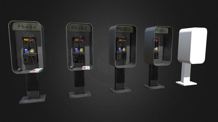 Payphone (lods) – Modello 3D gratuito STL