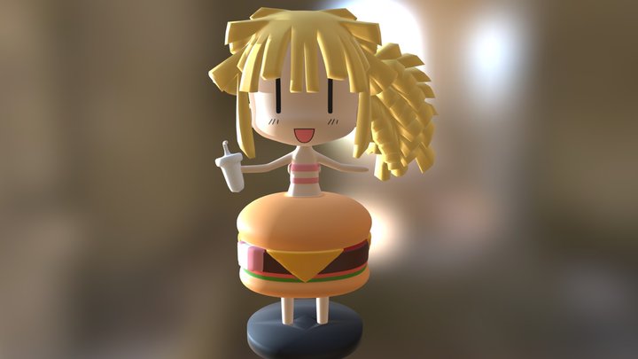 Burger_set_chan 3D Model