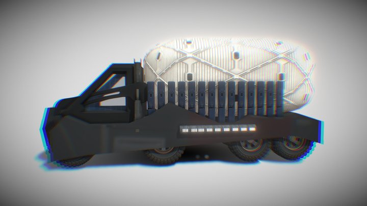 Cyberpunk Cargo Truck