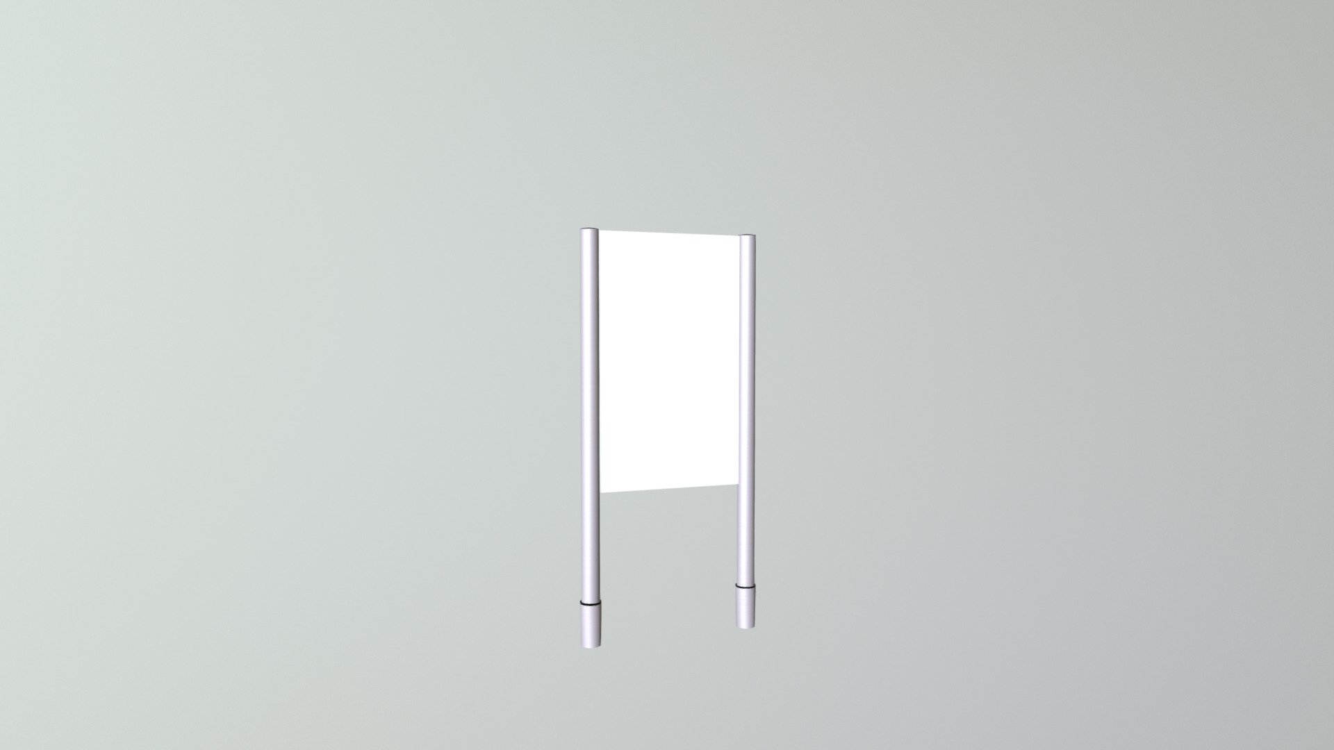 Firmenschild Aluminium-Rohrrahmen Bigger — Sketchfab embed 3D viewer