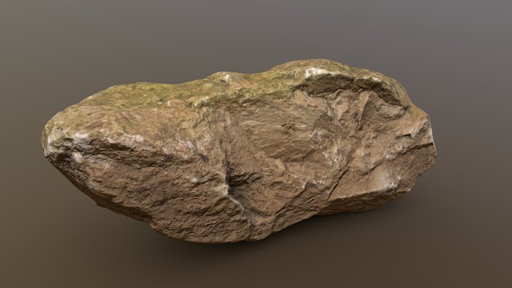 Moss Rock 06 (Free) Rock Pack Vol.1 – Modèle 3D gratuit STL