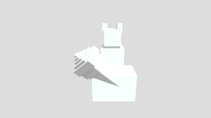 a poorly moddled ferret 3D Model