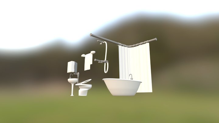 Restroom 3D Model